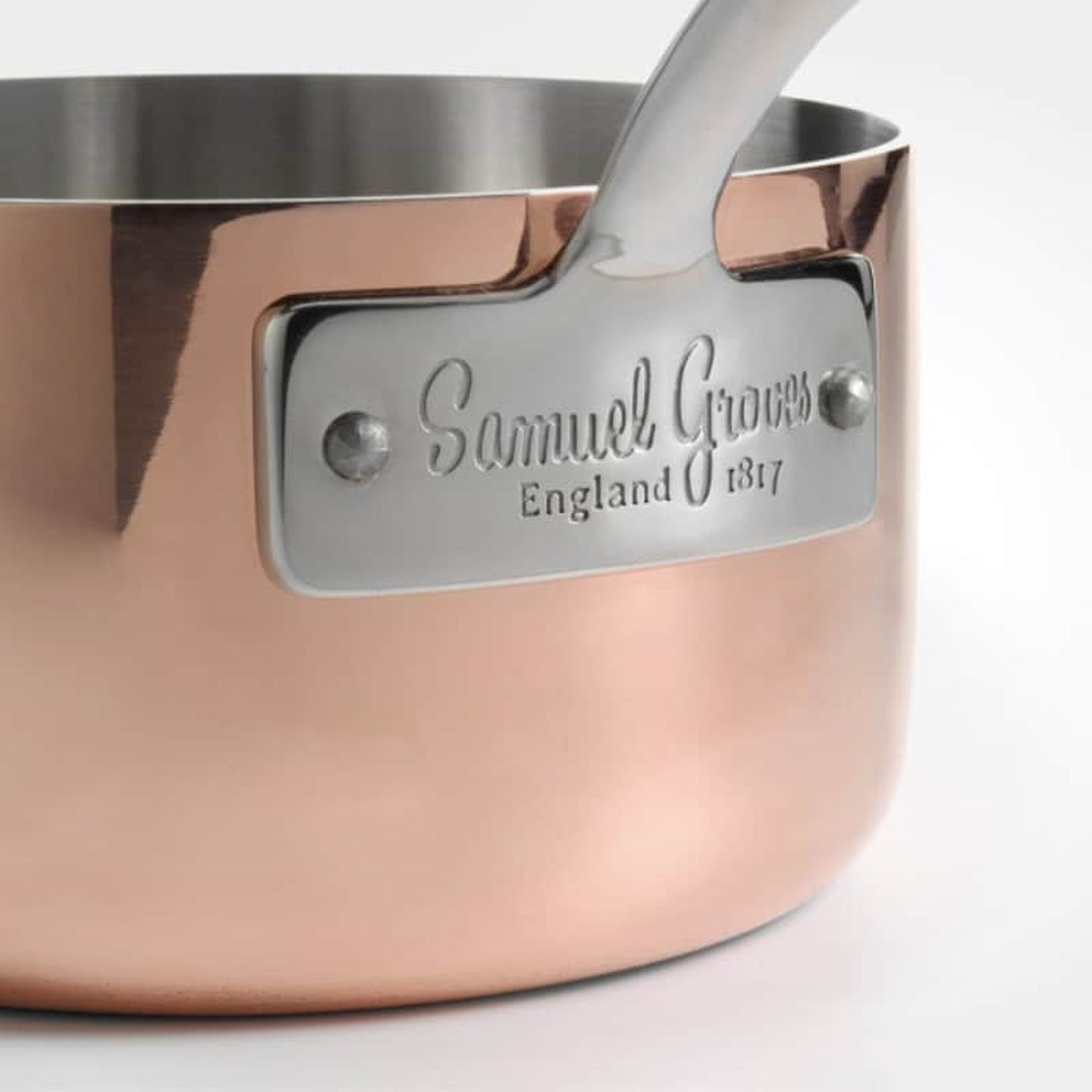 16cm Copper Induction Saucepan & Lid