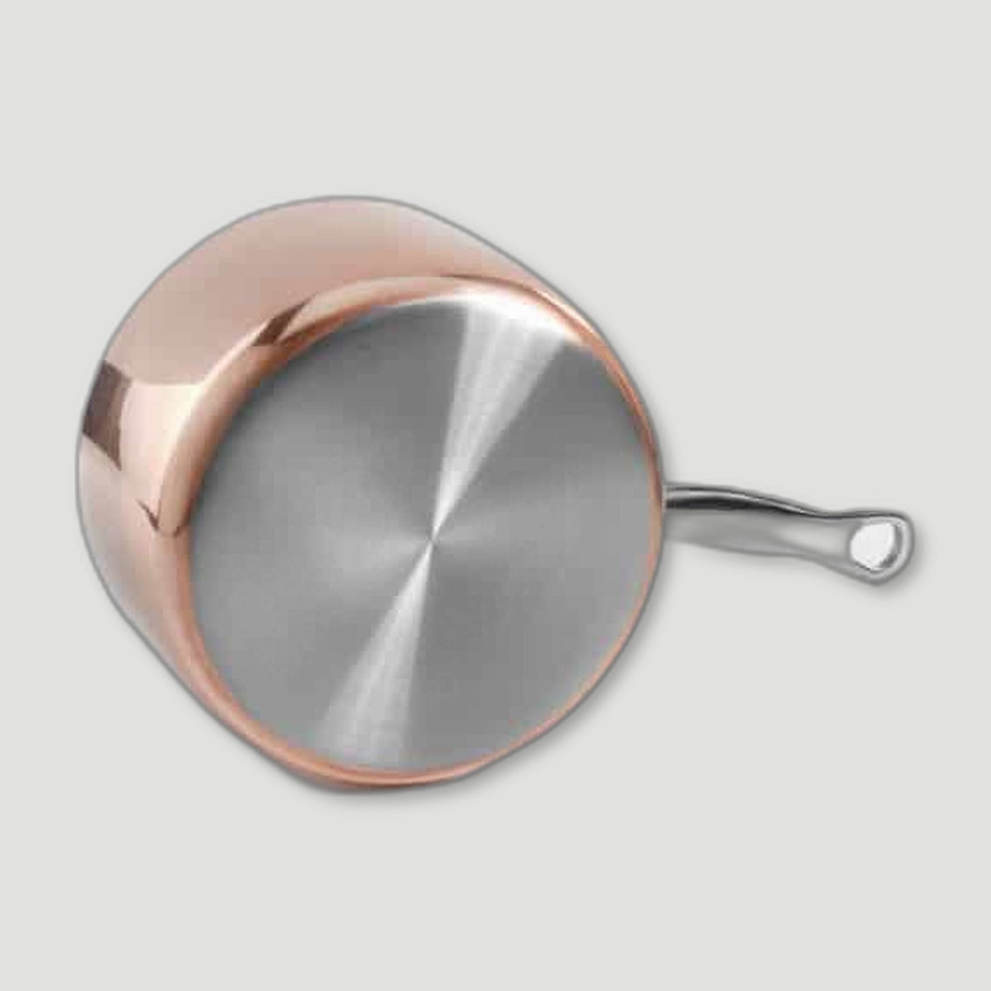 18cm Copper Induction Saucepan & Lid from Samuel Groves - British Made Cookware