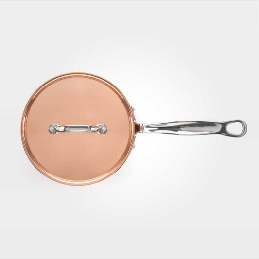 18cm Copper Induction Saucepan & Lid