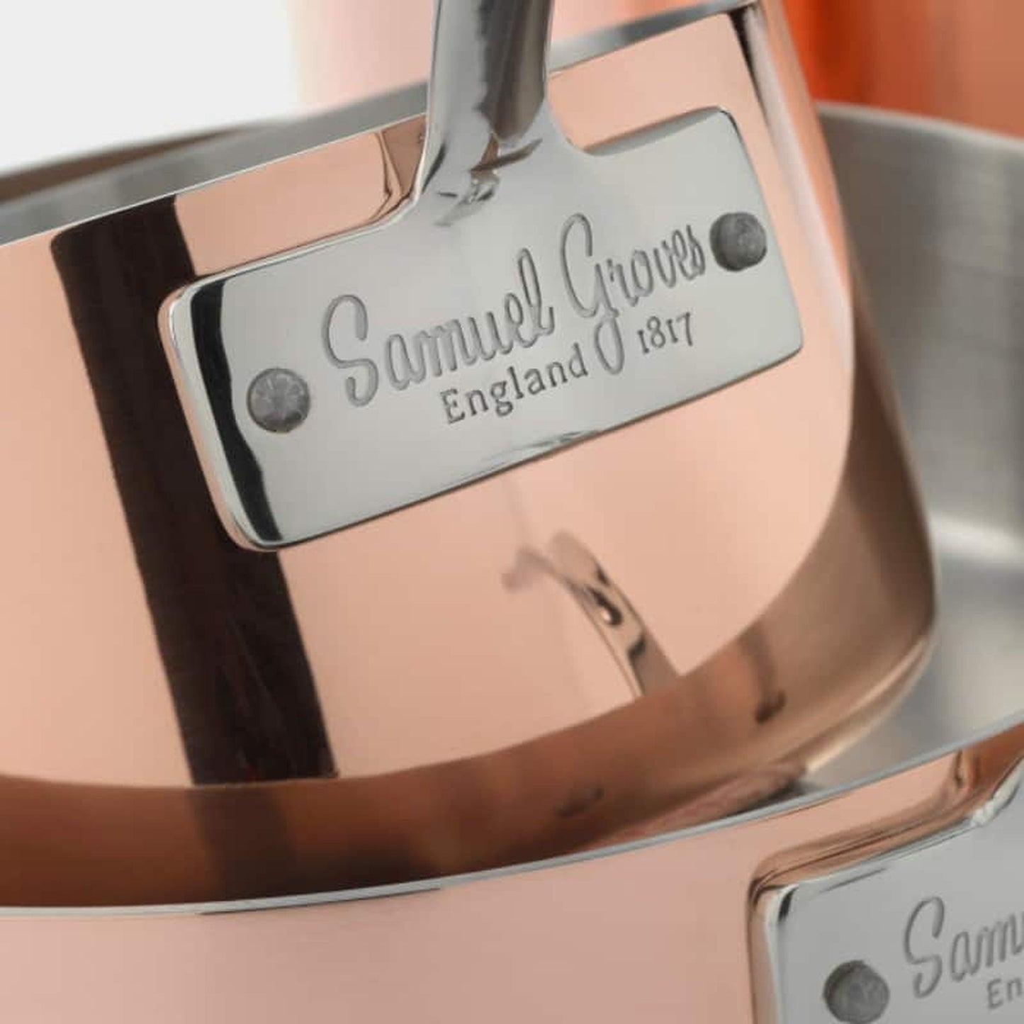 20cm Copper Induction Saucepan & Lid