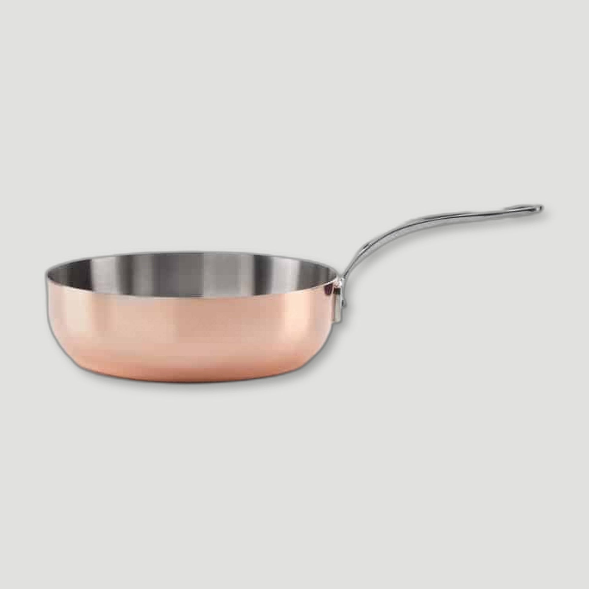 24cm Copper Induction Chef Pan from Samuel Groves - British Made Cookware