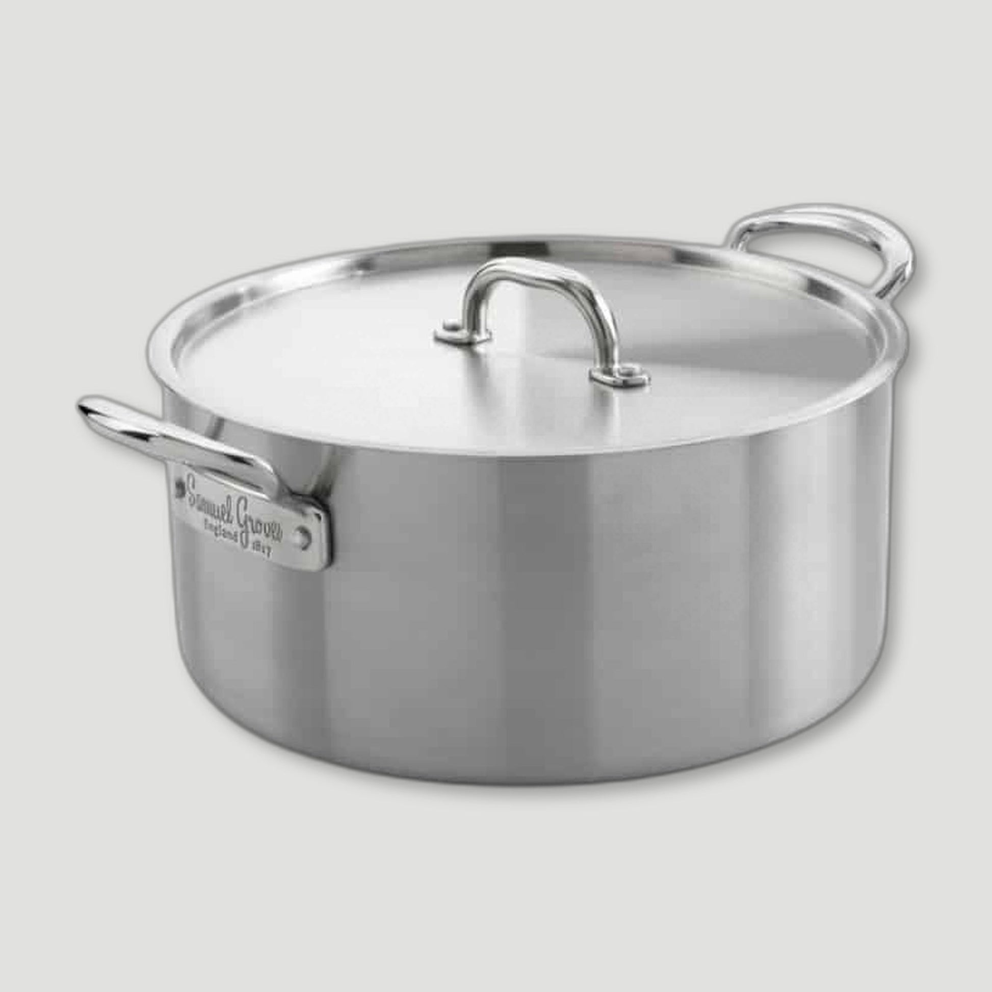 26cm Steel Casserole Pan from Samuel Groves - British Made Cookware