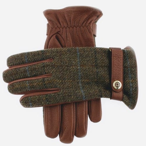 Havana & Chestnut Tweed Gloves
