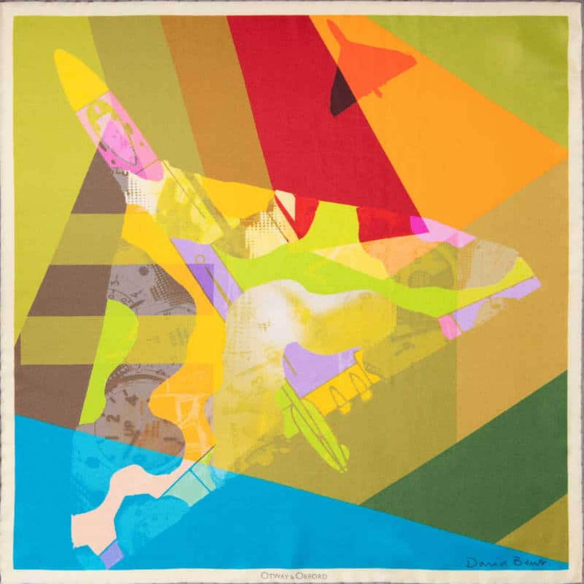Beautiful Jigsaw Silk Pocket Square