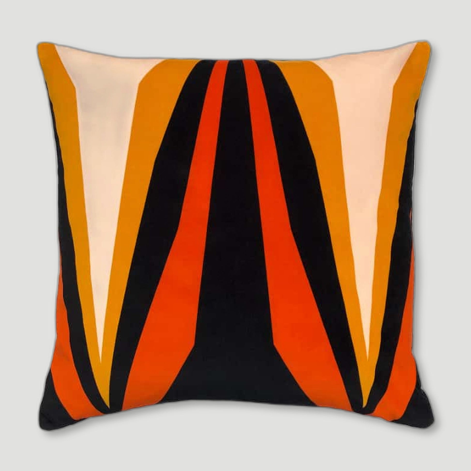 Front view of Ada Ochre Cushion from One Nine Eight Five - British Made Homeware