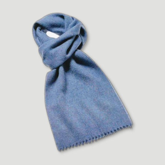 Air Force Blue Scarf from Bronte by Moon - British Made Wool Throws