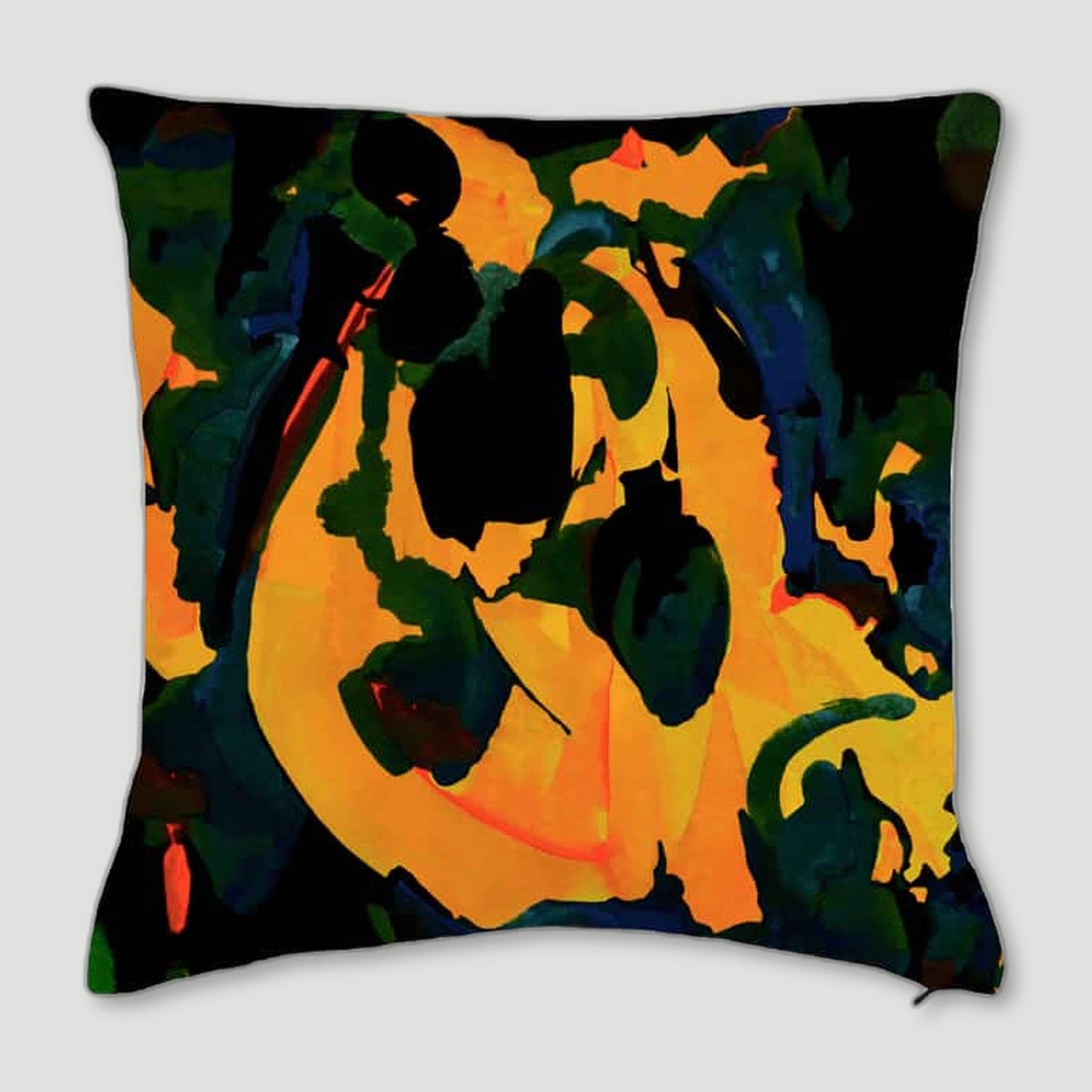 Alma Green Cushion from One Nine Eight Five - British Made Homeware