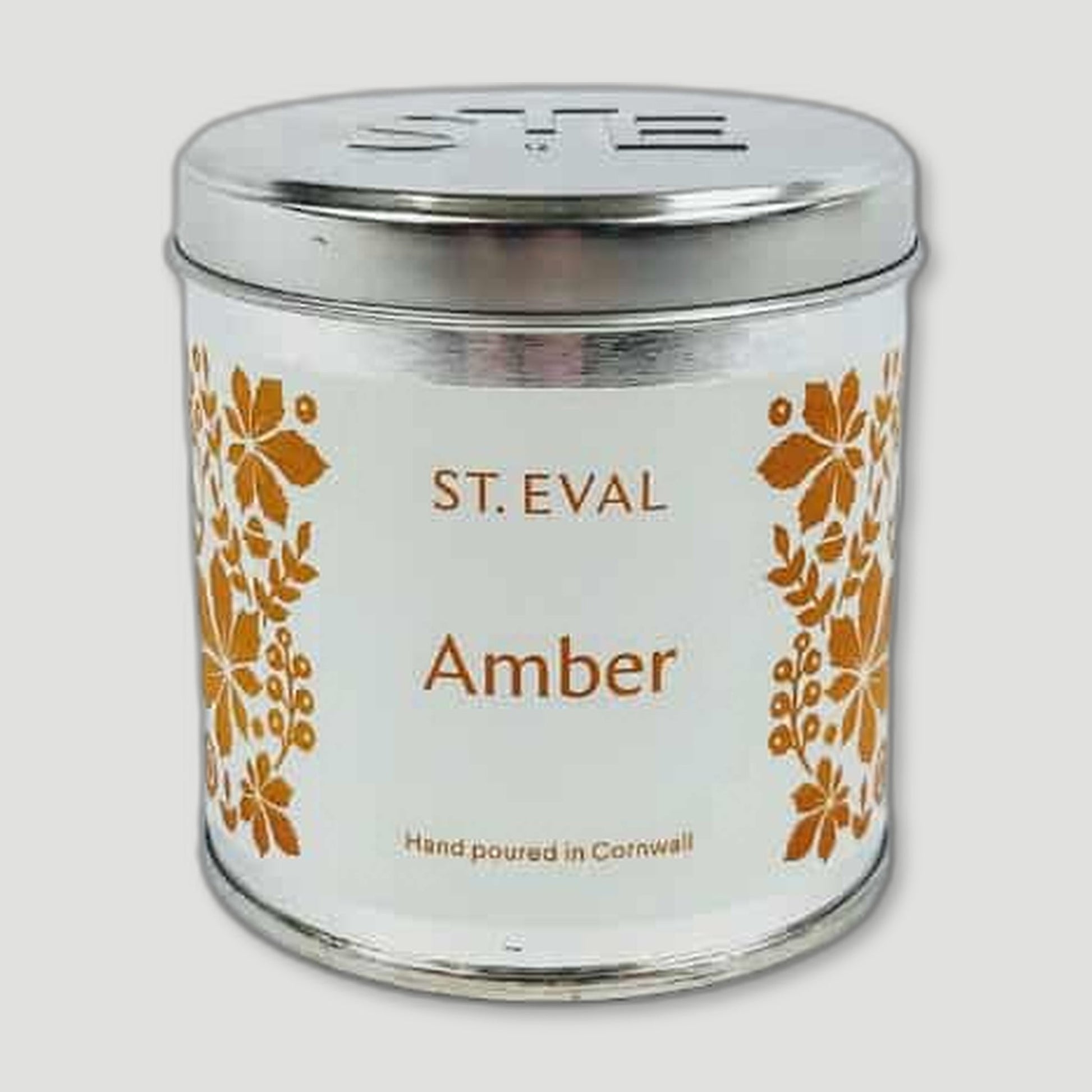Amber Tin Candle from St Eval Candles - British Made Candles