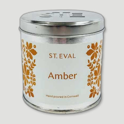 Amber Tin Candle from St Eval Candles - British Made Candles