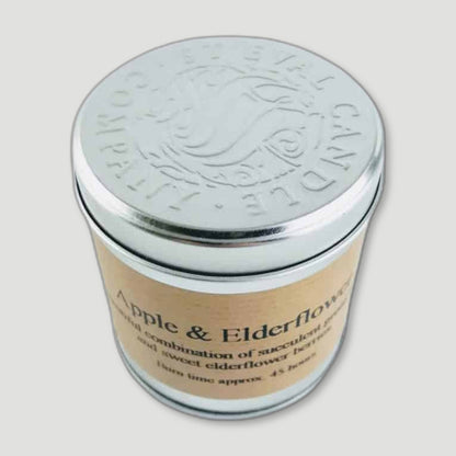 Apple and Elderflower Tin Candle from St Eval Candles - British Made Candles