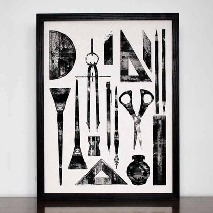Art Tools Limited Edition Print 12" x 16"