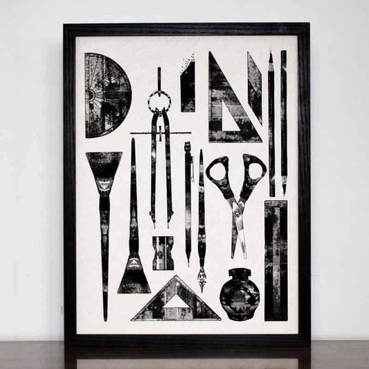 Art Tools Limited Edition Print 12" x 16"