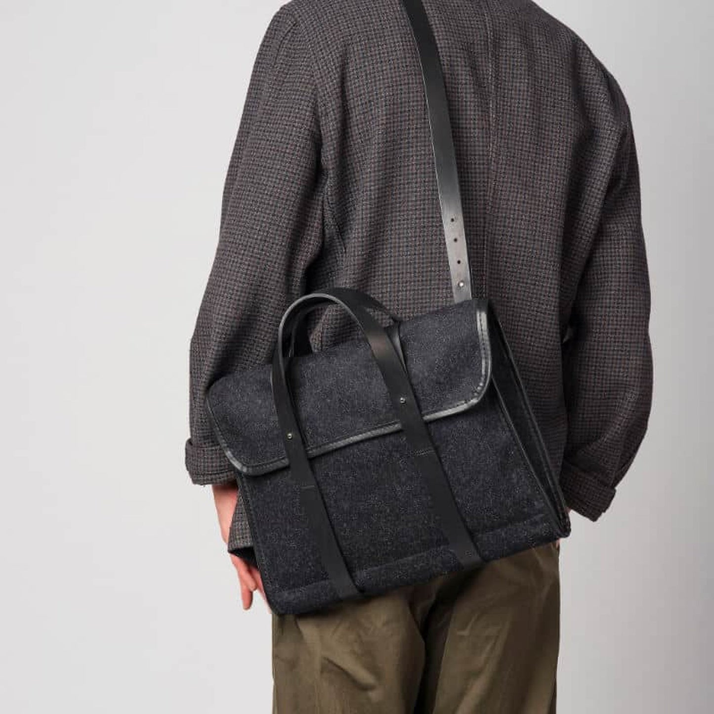 Barrett Flap Briefcase - Black