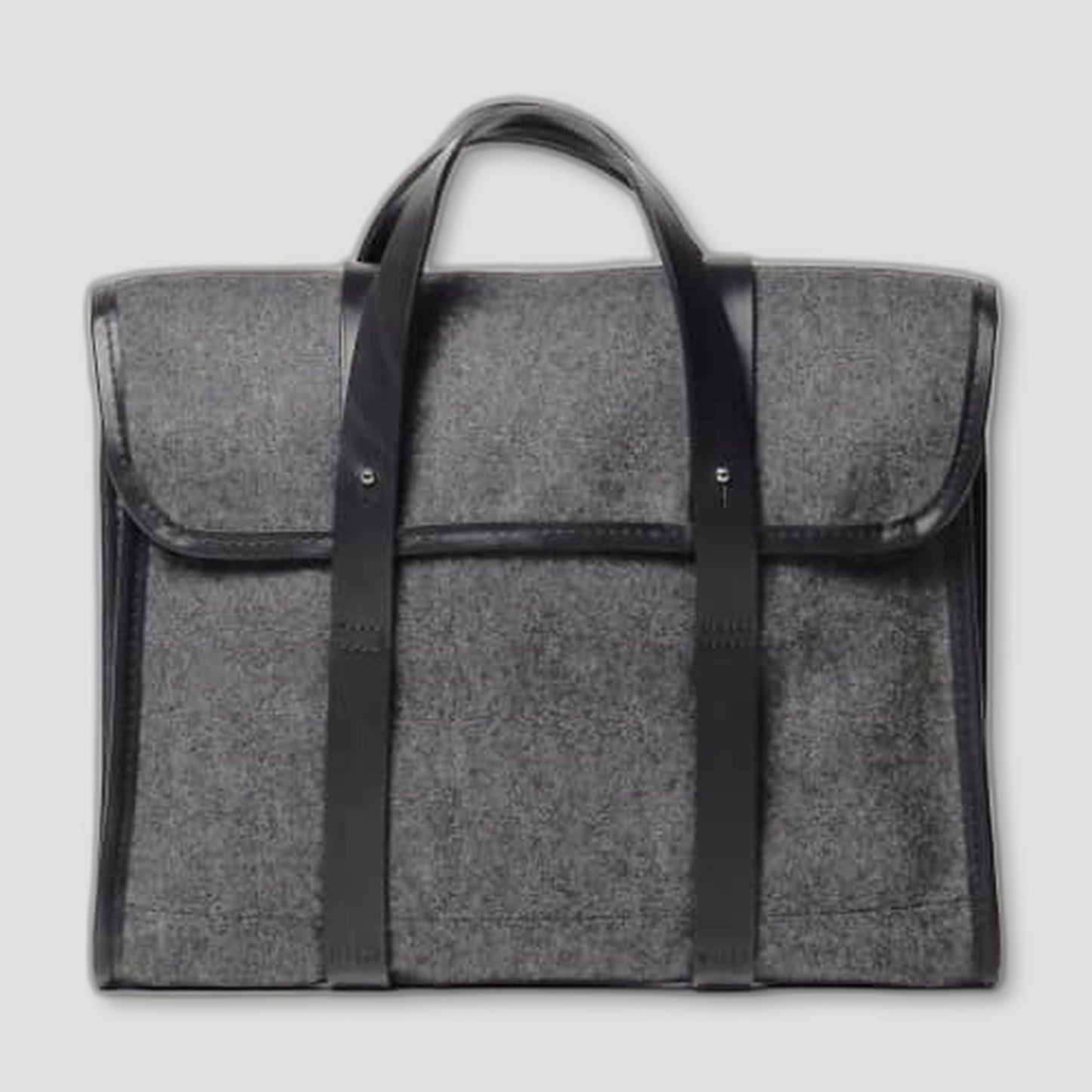 Barrett Flap Briefcase - Grey from CHERCHBI - British Made Bags