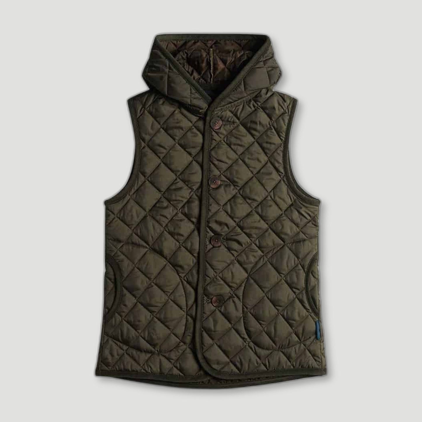 BARTON GREEN HOODED GILET