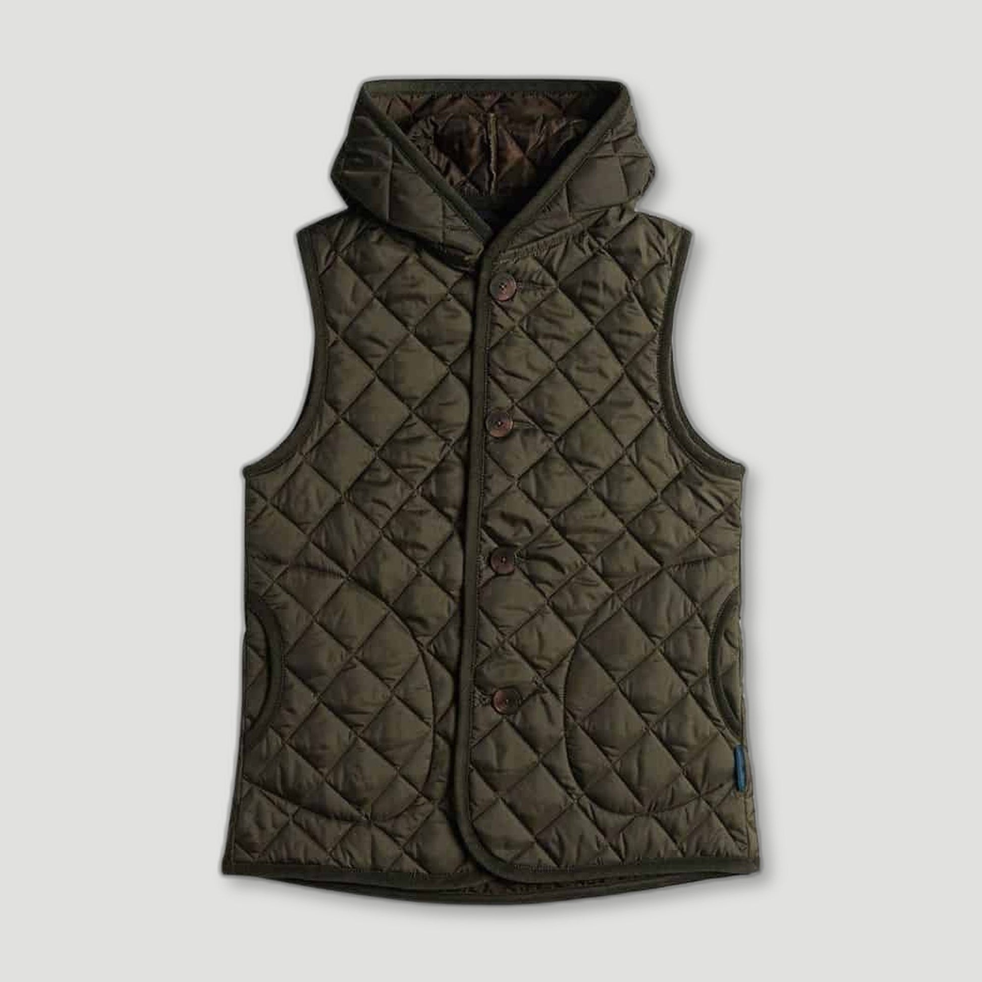 BARTON GREEN HOODED GILET