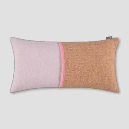 Back view of Beatrix Bolster Cushion from Twig - British Made Wool Throws