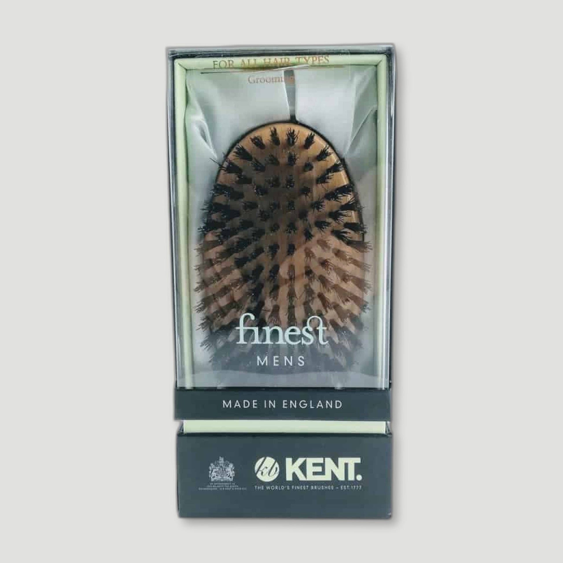 Beech Military Hair Brush from Kent Brushes - British Made Hair Brushes