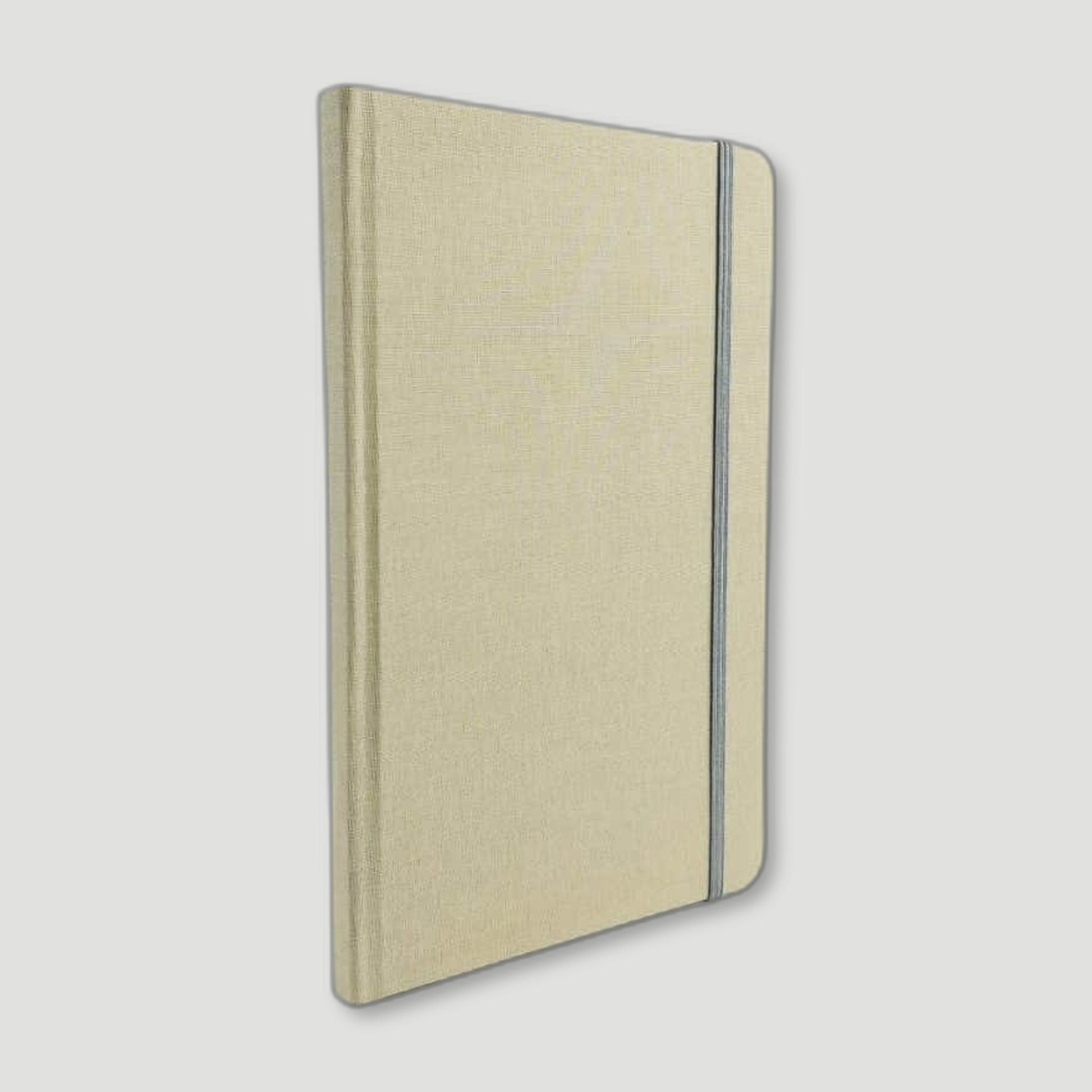 Beige Woven Cloth Notebook from The Stamford Notebook Co - British Made Stationery