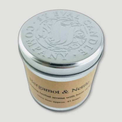 Bergamot and Nettle Tin Candle from St Eval Candles - British Made Candles