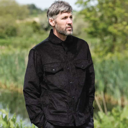 Black Cord Maritime Overshirt
