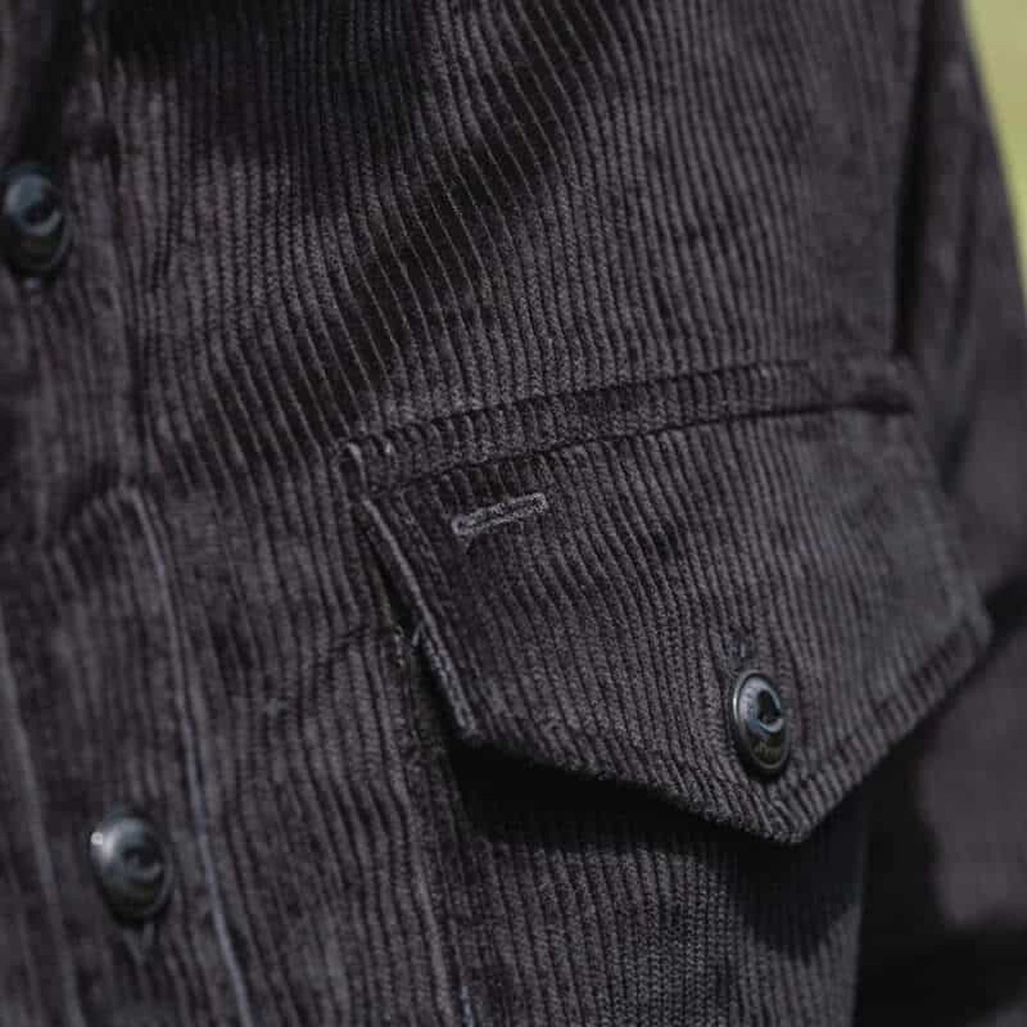 Black Cord Maritime Overshirt