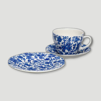 Blue Arden Breakfast Cup Gift Set from Burleigh Pottery - British Made Tableware
