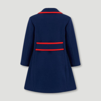 Blue Kensington Girls Coat from Brittanical London - British Made Children's Coats