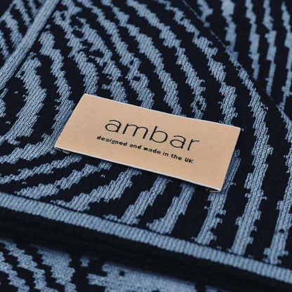 Blue Wood Block Throw