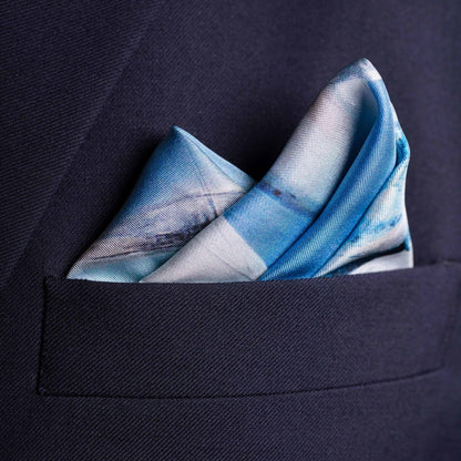 BlueBird Silk Pocket Square Medium