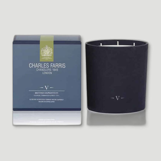 British Expedition 3 Wick Candle from Charles Farris - British Made Candles