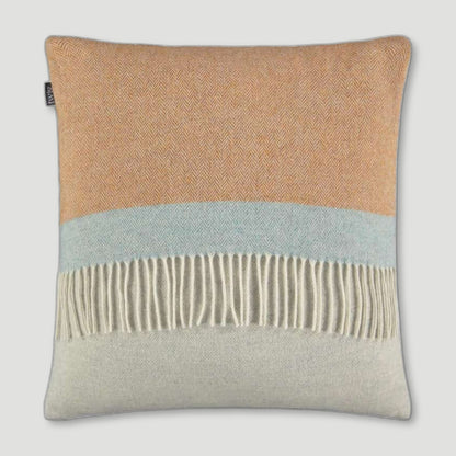 Front view of Brodie Cushion from Twig - British Made Wool Throws