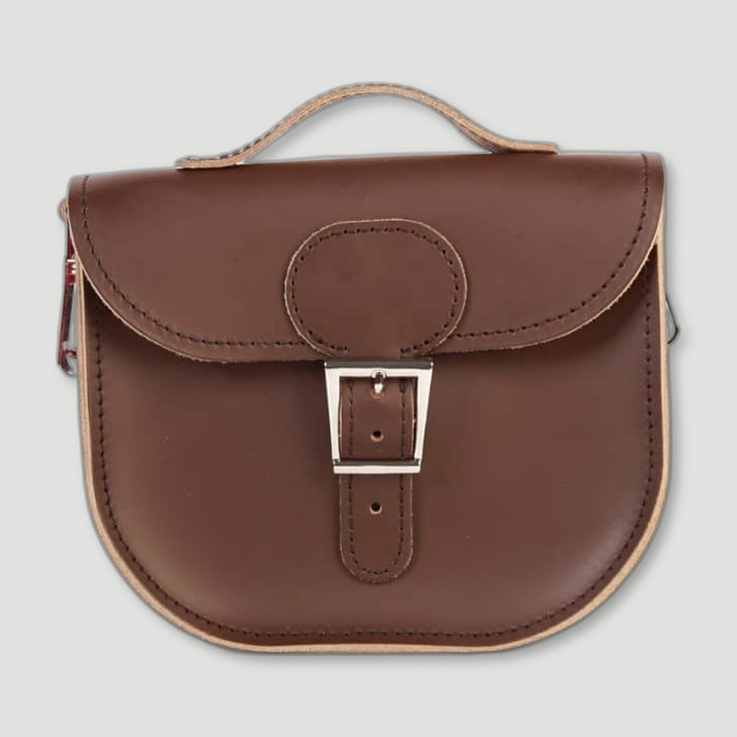 Brown Half Pint Satchel from Brit Stitch - British Made Leather Satchels