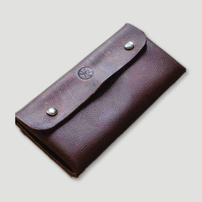 Brown Kodiak Leather Purse from Heather Borg - British Made Leather Bags