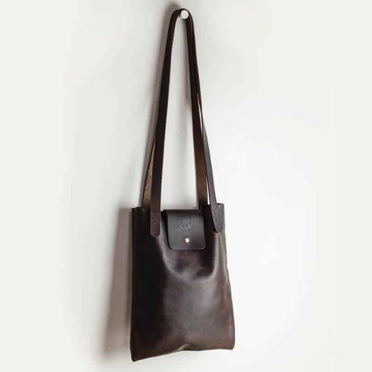 Brown Kodiak Leather Shoulder Bag