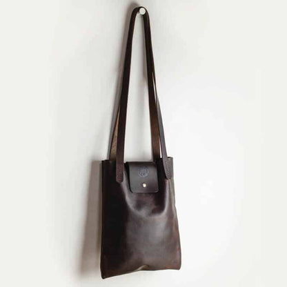 Brown Kodiak Leather Shoulder Bag