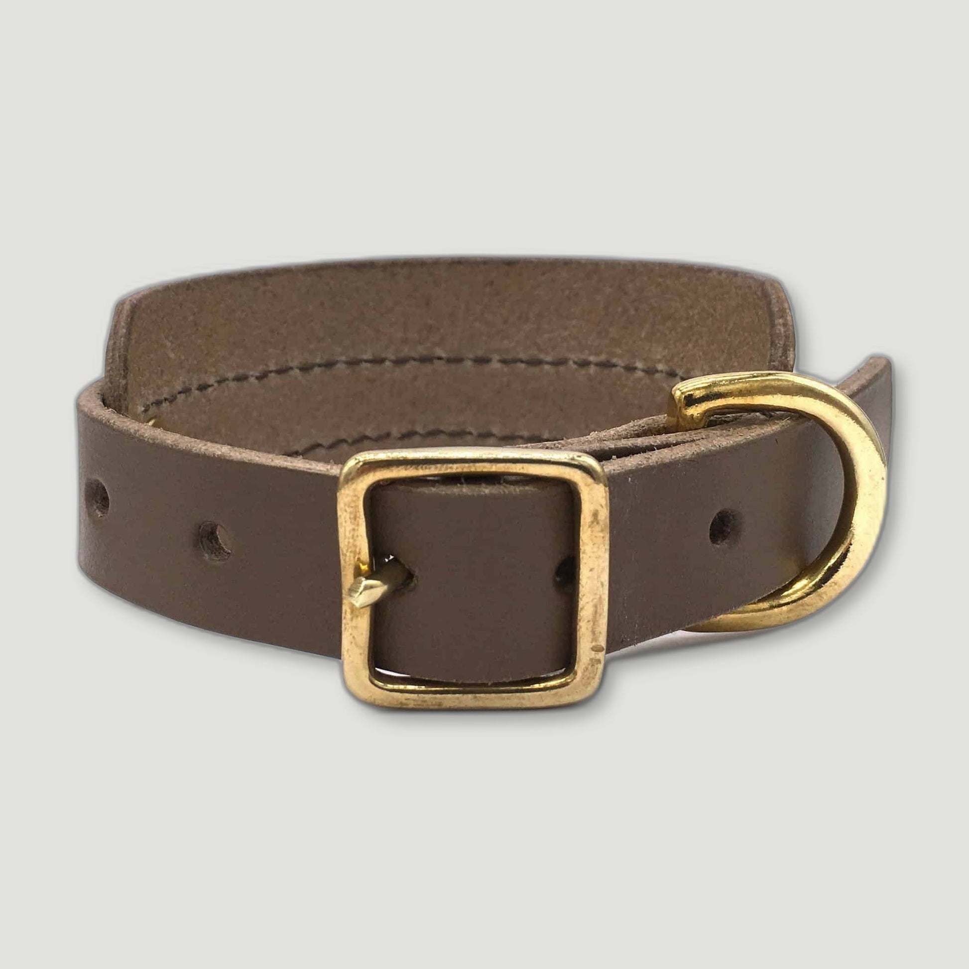 Brown Leather Sighthound Collar from Seldom Found - British Made Dog Collars