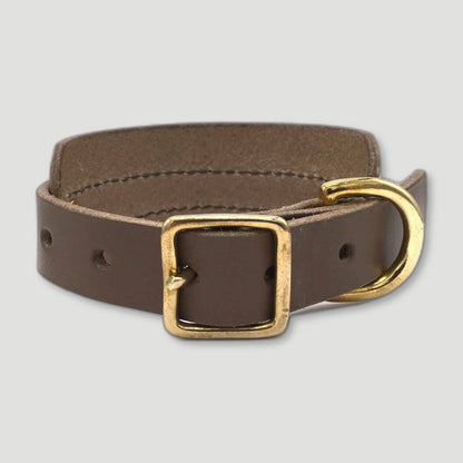 Brown Leather Sighthound Collar from Seldom Found - British Made Dog Collars