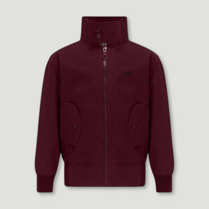 Burgundy Carnaby Boys Bomber Jacket from Brittanical London - British Made Children's Coats