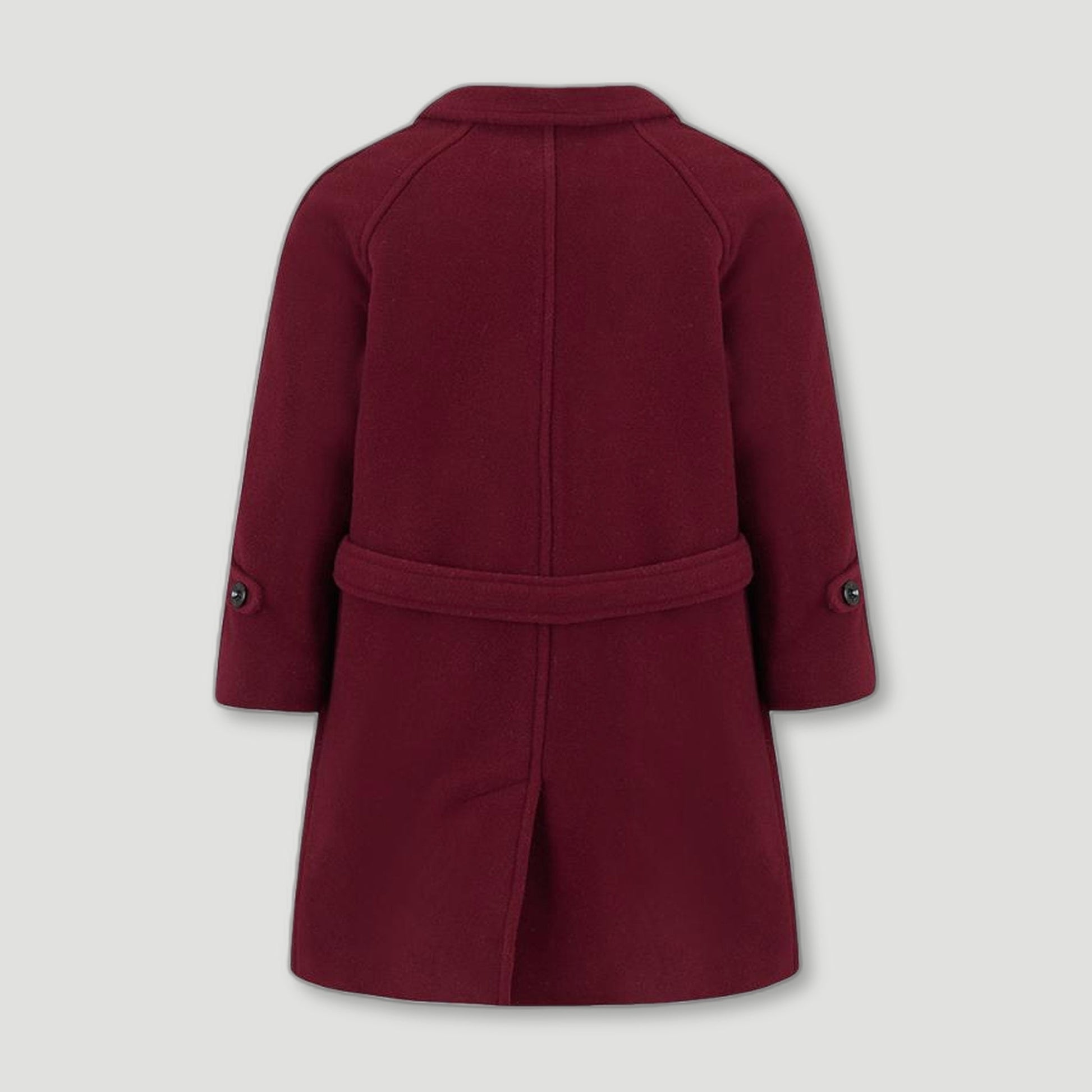 Burgundy Clerkenwell Girls Bridge Coat from Brittanical London - British Made Children's Coats