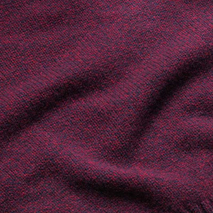 Burgundy Dean Lambswool Crew Neck Jumper