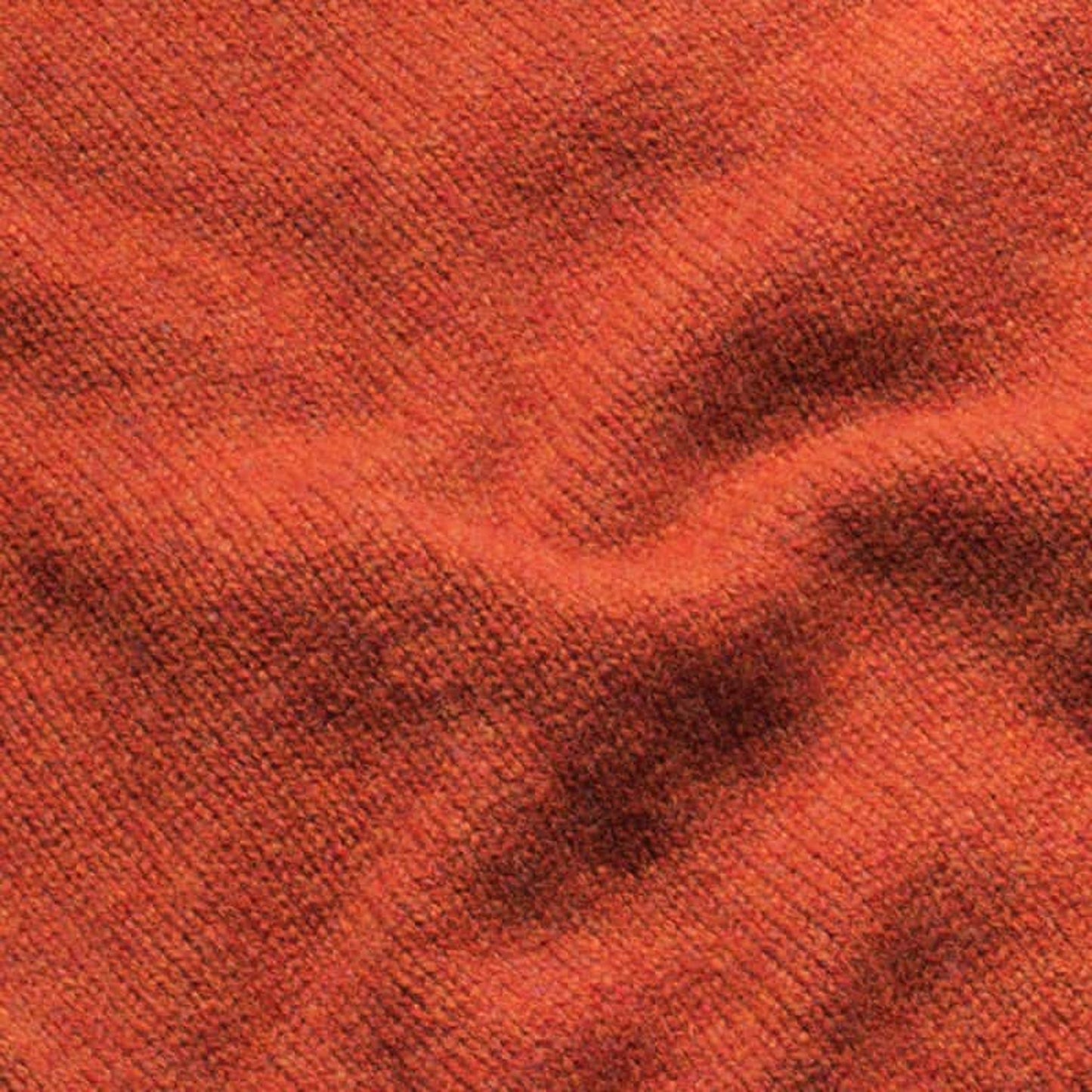 Burnt Orange Dean Lambswool Crew Neck Jumper