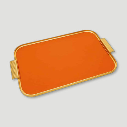 Burnt Orange S18 Tray from Kaymet - British Made Serving Trays