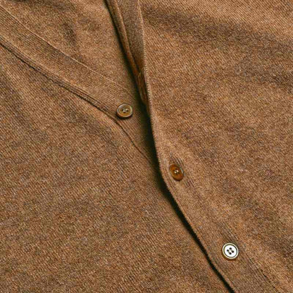 Camel Stewart Fine Lambswool Cardigan