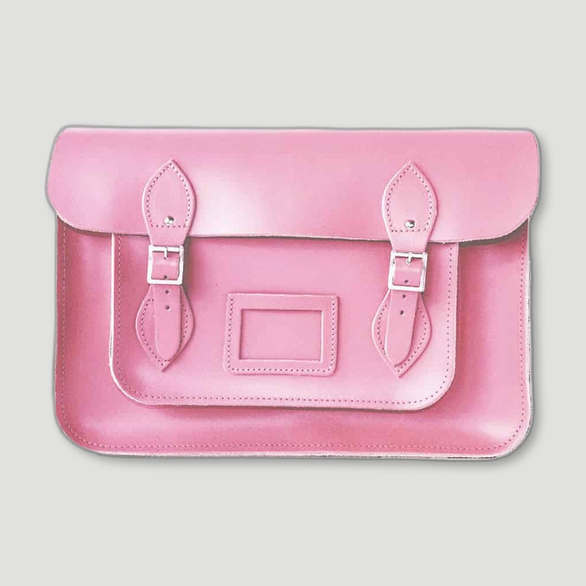 Candy Floss Pink Leather Satchel from The Original Satchel Store - British Made Leather Satchels