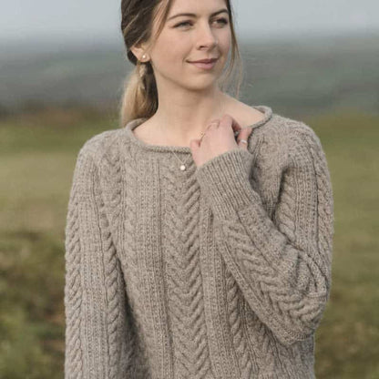 Caradon Hill Jumper Knitting Kit in Woodland DK