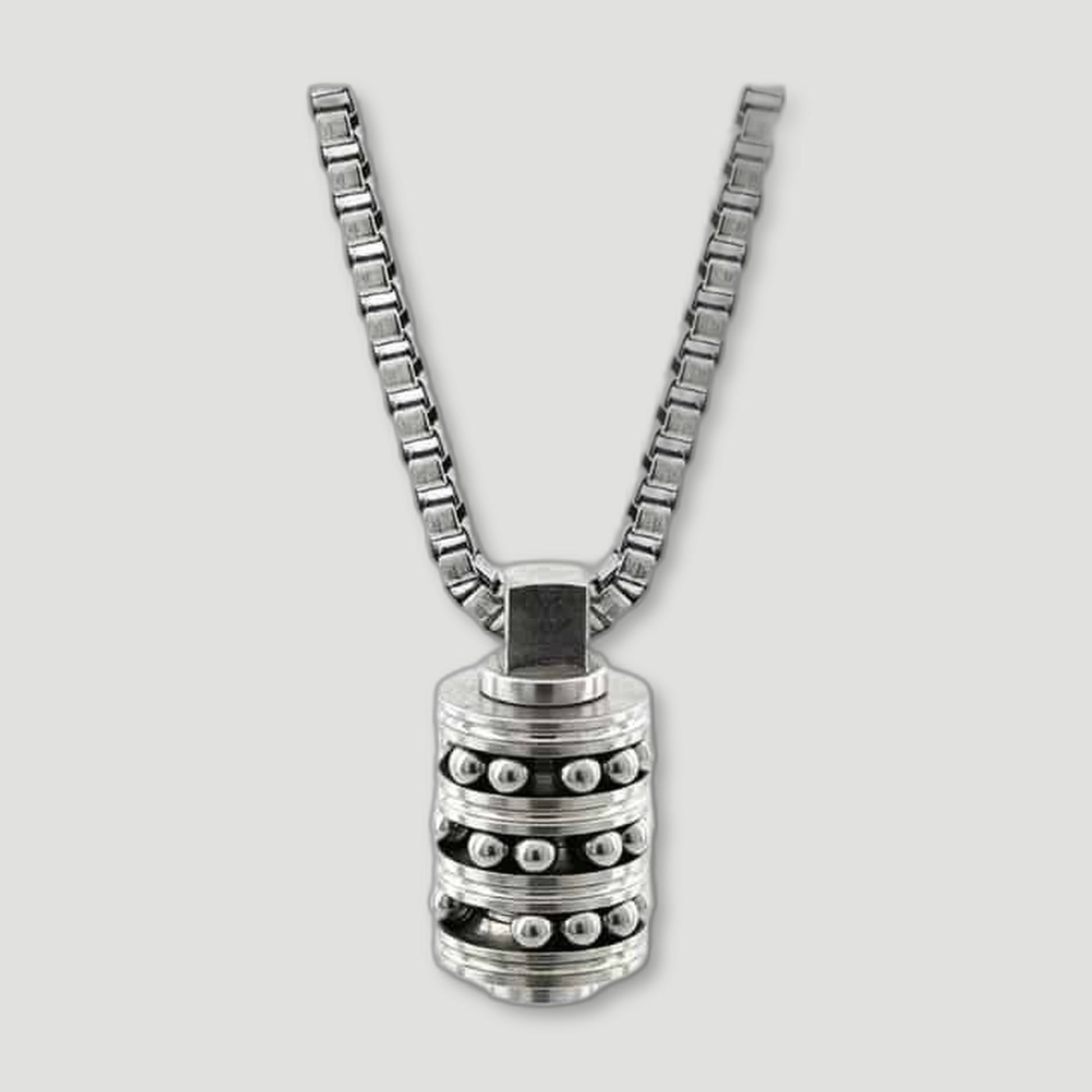 Chaser Stainless Steel Necklace from Bailey of Sheffield - British Made Men'S Jewellery