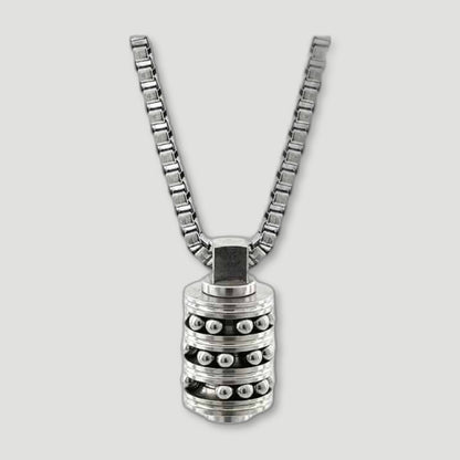 Chaser Stainless Steel Necklace from Bailey of Sheffield - British Made Men'S Jewellery