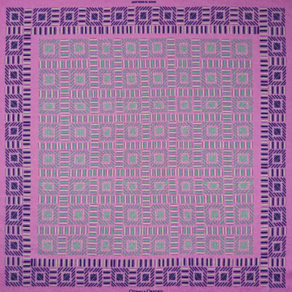 City Squares Silk Pocket Square - Pink & Mauve