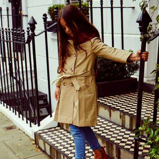 Classic Beige Bayswater Girls Trench Coat